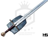 45" Rhindon Sword of High King Peter in $88 (Spring Steel & D2 Steel Battle ready Available) from Chronicles of Narnia-Silver Plated | Narnia Sword