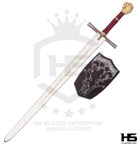 43" Rhindon Sword of High King Peter in just $88 (Spring Steel & D2 Steel also Available) from Chronicles of Narnia-Gold Plated | Narnia Sword