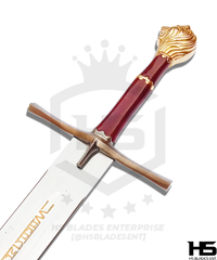 43" Rhindon Sword of High King Peter in just $88 (Spring Steel & D2 Steel also Available) from Chronicles of Narnia-Gold Plated | Narnia Sword