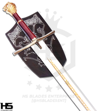 43" Rhindon Sword of High King Peter in just $88 (Spring Steel & D2 Steel also Available) from Chronicles of Narnia-Gold Plated | Narnia Sword