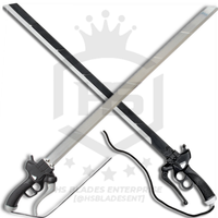 Ultrahard Attack on Titan Sword of Eren Yeager in Just $99 (D2 & Spring Steel is also available) Pair with Sheath-Anime Swords