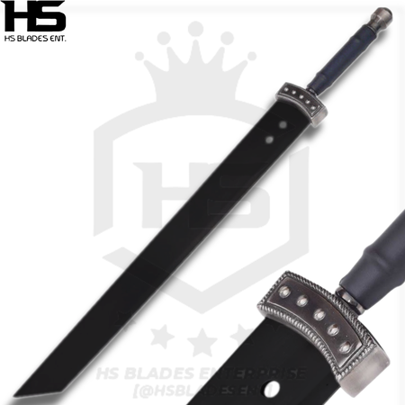 Cloud Buster Sword Mini in Just $49 (Battle Ready D2 Steel, Damascus is also Available) from Final Fantasy | Buster Mini Sword | Cloud Mini Buster Sword Final Fantasy Sword