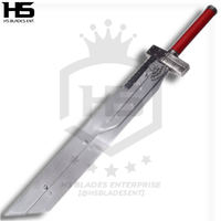 42" Cloud's Split Joint Fusion Buster from Final Fantasy-Red | Cloud Buster | Final Fantasy Sword