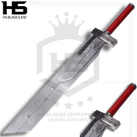 42" Cloud's Split Joint Fusion Buster from Final Fantasy-Red | Cloud Buster | Final Fantasy Sword