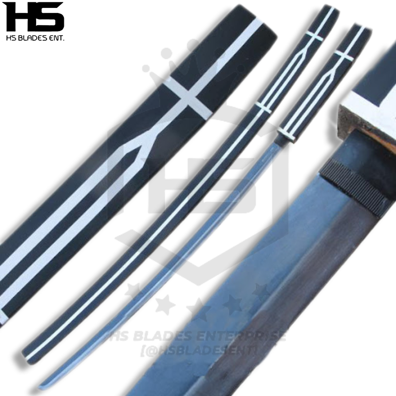 Mugen Shirasaya Katana Sword of Yu Kanda in just $88 (Japanese Steel Available) from D Gray Man-Black Blade