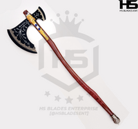 1:1 Full Scale Leviathan Axe of Kratos from God of War Axe (BR D2 & Damascus Steels available)