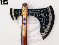 1:1 Full Scale Leviathan Axe of Kratos from God of War Axe (BR D2 & Damascus Steels available)