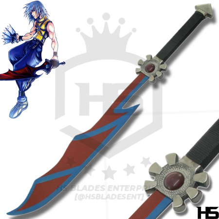 Soul Eater Sword of Riku in Just $77 (Battle Ready Spring Steel, Damascus & D2 Steel Versions are also Available) from Kingdom Hearts-Kingdom Heart Replica Swords
