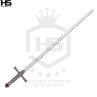 38" Godric Gryffindor Sword in Just $69 (Spring Steel & D2 Steels are Available) from The Harry Potter with Plaque & Sheath