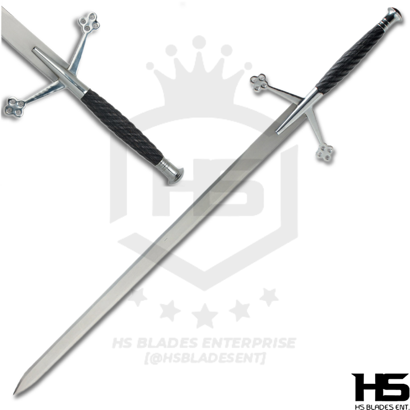 45" Scottish Claymore Sword in Just $77 (Battle Ready Spring Steel, Damascus & D2 Steel Versions are also Available) of Drew McIntyre WWE- Scottish Sword