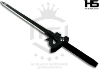 SAO Elucidator Sword of Kirito Just $77 (Battle Ready Spring Steel, Damascus & D2 Steel Versions are also Available) from Sword Art Online SAO with Plaque & Sheath-SAO Replica