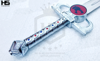 Thundercats Lion'O Sword of Omens in Just $77 (Battle Ready Damascus, Spring Steel & D2 Steel Versions are also available)-Light Up
