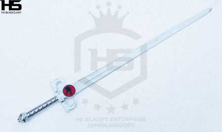 Thundercats Lion'O Sword of Omens in Just $77 (Battle Ready Damascus, Spring Steel & D2 Steel Versions are also available)-Light Up