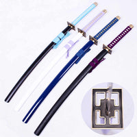 Senbonzakura Katana Sword of Kuchiki Byakuya in $77 (Japanese Steel Available) Zanpakuto from Bleach-Purple | Bleach Katana | Zanpakuto Katana