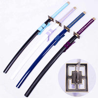Senbonzakura Katana Sword of Kuchiki Byakuya in $77 (Japanese Steel Available) Zanpakuto from Bleach-Purple & White | Bleach Katana | Zanpakuto Katana