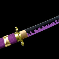 Purple Ame No Habakiri Enma Sword of Roronoa Zoro in $88 (Japanese Steel is also Available) from One Piece Swords| Japanese Samurai Sword | Type II