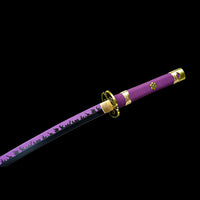 Purple Ame No Habakiri Enma Sword of Roronoa Zoro in $88 (Japanese Steel is also Available) from One Piece Swords| Japanese Samurai Sword | Type II