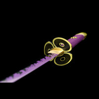 Purple Ame No Habakiri Enma Sword of Roronoa Zoro in $88 (Japanese Steel is also Available) from One Piece Swords| Japanese Samurai Sword | Type II