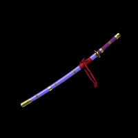 Purple Ame No Habakiri Enma Sword of Roronoa Zoro in $88 (Japanese Steel is also Available) from One Piece Swords| Japanese Samurai Sword | Type II