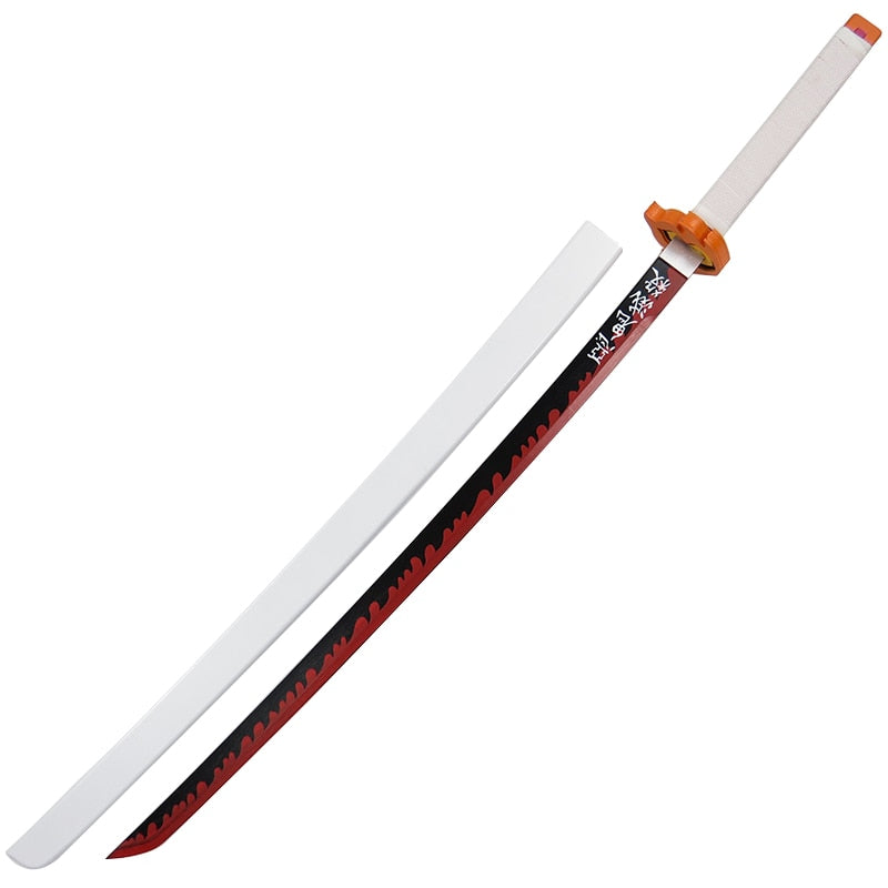 Nichirin Sword in Just $77 (Japanese Steel is Available) of Rengoku Kyojuro from Demon Slayer Type II | Japanese Samurai Sword