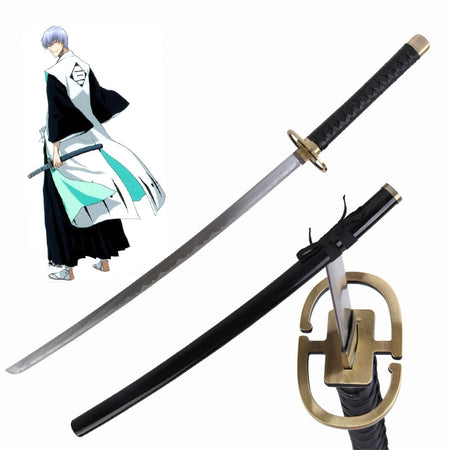 Kamishiniyali Zanpakuto Katana Sword of Gin Ichimaru in just $77 (Japanese Steel Available) Zanpakuto from the Bleach-Black | Bleach Katana | Zanpakuto Katana