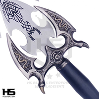37" Kilgorin Darkness Sword (Spring Steel & D2 Steel Battle Ready Versions are Available) with Wall Plaque-High Polish