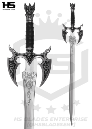 37" Kilgorin Sword Reissue (Spring Steel & D2 Steel Battle Ready Versions are Available) with Wall Plaque-High Polish