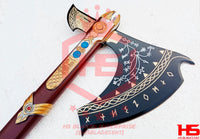 Ragnarok Leviathan Axe of Kratos Axe from God of War Axe (BR D2 & Damascus Steels available)-Kratos Axe