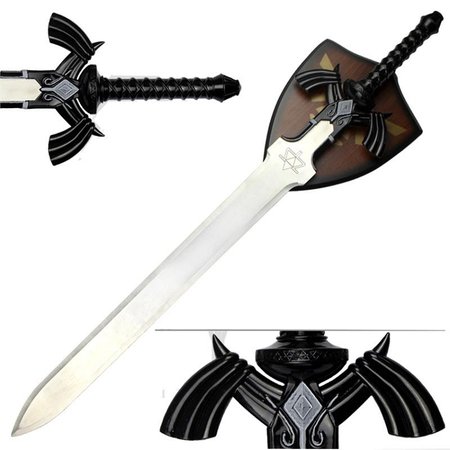 42" Link Master Sword (Spring Steel & D2 Steel Battle Ready Version are available) with Plaque & Scabbard from The Legend of Zelda-Dark