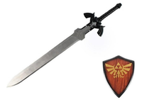 42" Link Master Sword (Spring Steel & D2 Steel Battle Ready Version are available) with Plaque & Scabbard from The Legend of Zelda-Dark