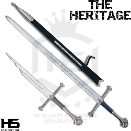 Pair of Anduril Sword & Shards of Narsil Sword in Just $111 (Battle Ready Spring Steel & D2 Steel Available) of King Aragorn & King Elendil from Lord of The Rings-LOTR Swords