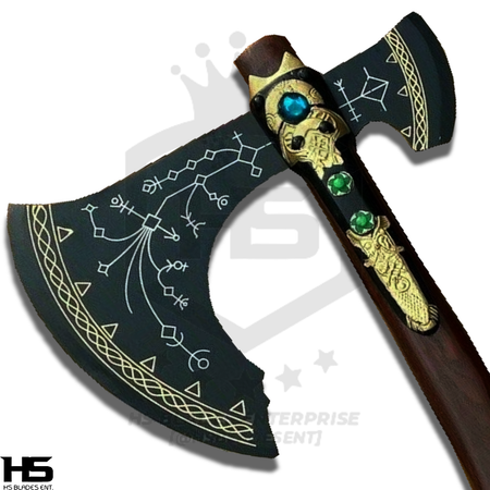 Forbidden Grip of Ages Leviathan Axe of Kratos from God of War Axe (BR D2 & Damascus Steels available)