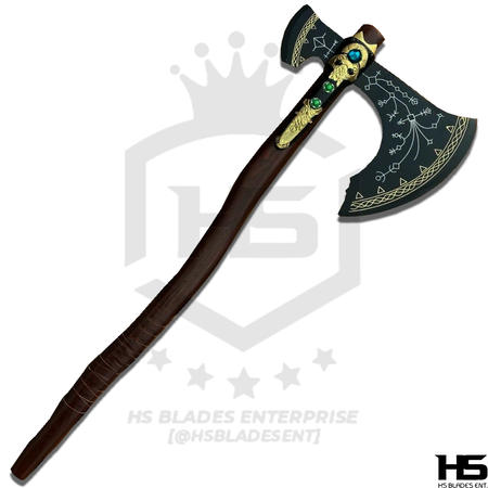 Forbidden Grip of Ages Leviathan Axe of Kratos from God of War Axe (BR D2 & Damascus Steels available)