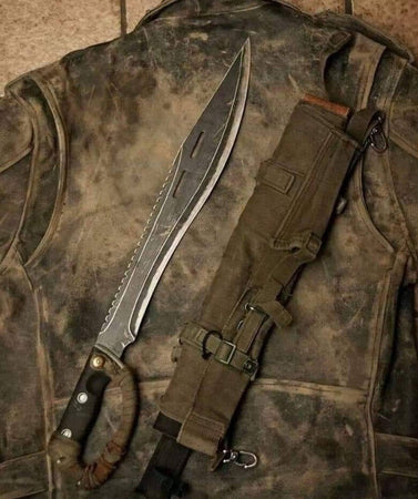 The Outrage: Bushcraft Machete with Sheath