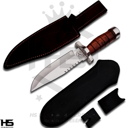 12" Resident Evil Knife of Racoon City Police from Resident Evil IV in Just $69 (Spring Steel & D2 Steel versions are Available) from The Resident Evil Knives-Black Sheath