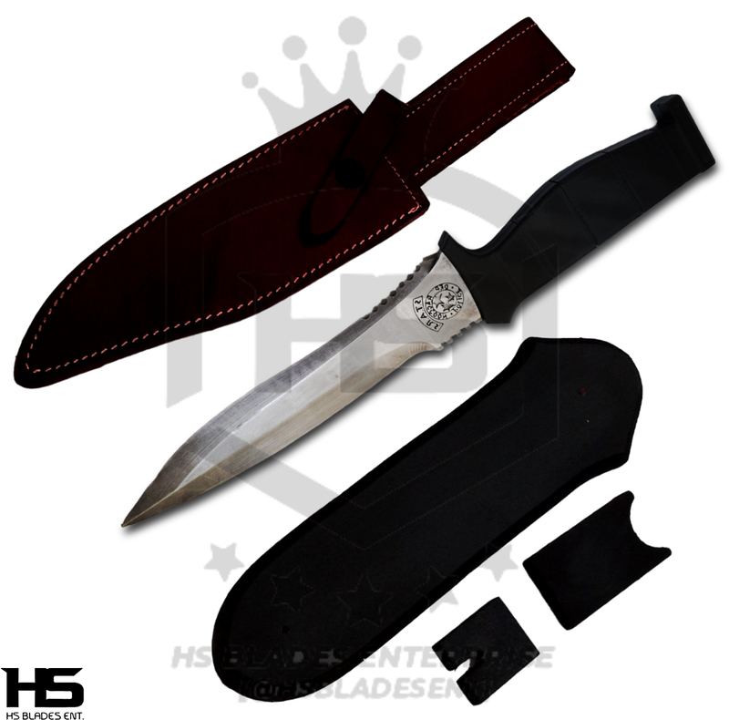 11" Resident Evil Combat Knife of Leon Kennedy from Resident Evil IV in Just $69 (Spring Steel & D2 Steel versions are Available) from The Resident Evil Knives