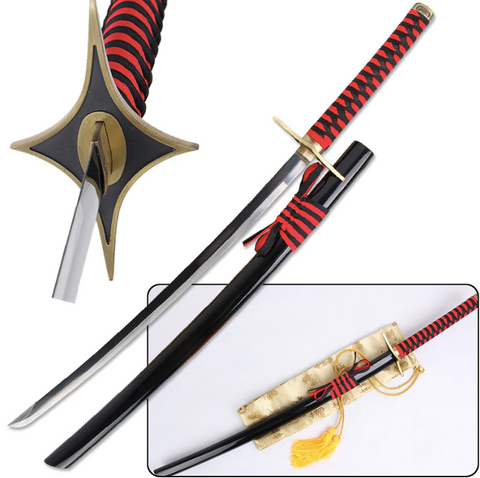 Kinshara Sword of Rojuro Otoribashi in just $77 (Battle Ready Japanese Steel & Damascus Versions are also available) from Bleach Swords | Bleach Katana | Bleach Zanpakuto Sword