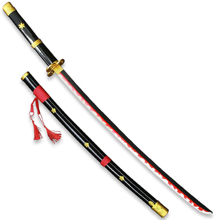 Black Ame No Habakiri Enma Sword of Roronoa Zoro in Just $88 (Japanese Steel is also Available) from One Piece Swords| Japanese Samurai Sword