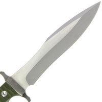 15" Rambo Last Blood Bowie Heart Stopper Knife (Spring Steel, D2 Steel are also available) with Sheath-Camping & Hunting Machete