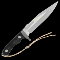 14" Rambo Last Blood Bowie Knife (Spring Steel, D2 Steel are also available) with Sheath-Camping & Hunting Machete