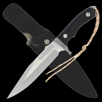 14" Rambo Last Blood Bowie Knife (Spring Steel, D2 Steel are also available) with Sheath-Camping & Hunting Machete