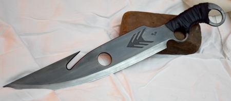 20" Half Black Destiny Hunter Knife (D2 Steel & Japanese Steel is also Available) / Bladedancer Nighthawk Knife of Hunter from The Destiny