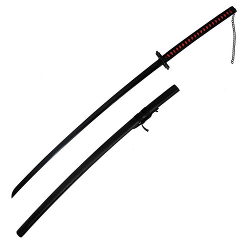 Black Tensa Zangetsu Sword of Ichigo Kurosaki in just $77 (Japanese Steel Available) Zanpakuto from the Bleach-Black |Bleach Katana | Zanpakuto Katana