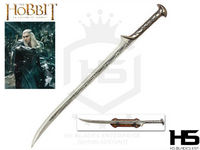 Sword of Thranduil from The Hobbit Available in Standard & Battle Ready Versions with Plaque & Sheath