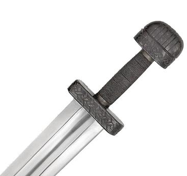 32" Antique Full Tang Functional Viking Ulfberht Sword (Spring Steel & D2 Steel Battle ready are available) with Scabbard