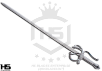 37" Rapier Sword of Wednesday in Just $88 (Spring Steel & D2 Steel versions are Available) from Wednesday Addams-Rapier Swords
