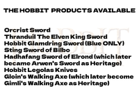 Discount Offer Custom Pairing of Any Two LOTR Swords & Hobbit Swords with Plaque & Scabbards in Just $121 (BR Spring Steel is also available)-LOTR Swords