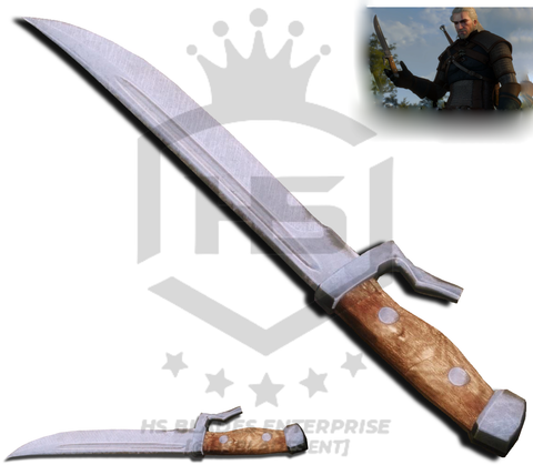 15" Baron Knife of Geralt of Rivia from Witcher 3 in Just $69 (Spring Steel & D2 Steel versions are Available) from The Witcher Replicas