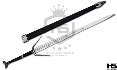 45" Witcher Steel Sword of Geralt of Rivia with Feline Pommel in Just $77 (Spring Steel & D2 Steel versions are Available) from The Witcher Sword-Without Shoulder Strap