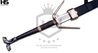 45" Witcher Steel Sword of Geralt of Rivia with Wolven Pommel in Just $77 (Spring Steel & D2 Steel versions are Available) from The Witcher Sword